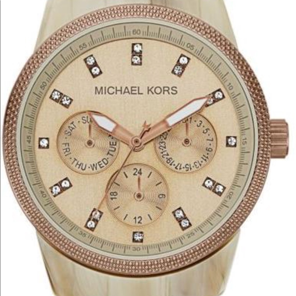 Michael Kors Ladies Ritz Sand Mk5641 Watch - Picture 4 of 7